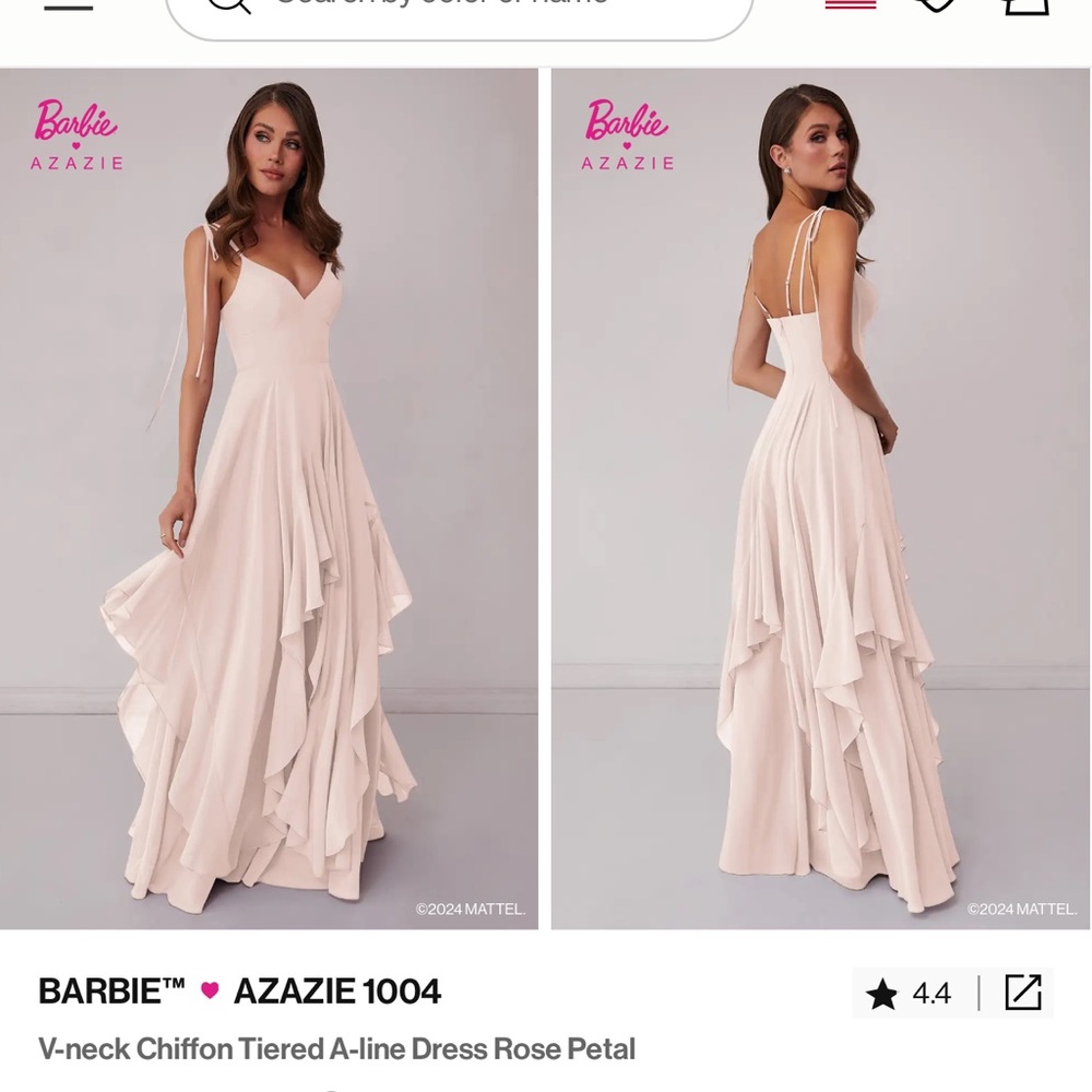 Bridesmaid/Wedding dress (rose petal) light pink